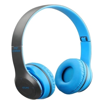 Picture of Wireless Bluetooth Headphone P47 Stereo Earphone with SD Card Slot - Bluetooth EarphoneMulticolor