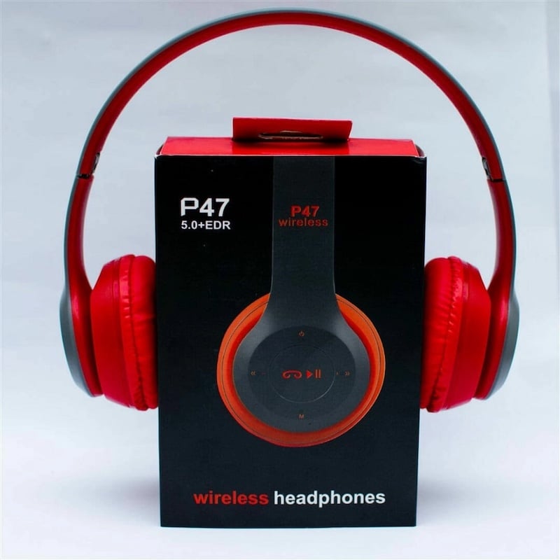 Picture of Wireless Bluetooth Headphone P47 Stereo Earphone with SD Card Slot - Bluetooth EarphoneMulticolor