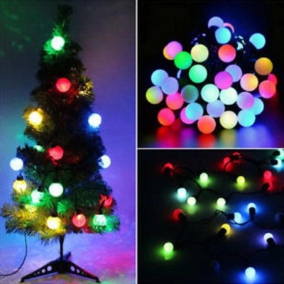 Picture of Decorative Ball Shaped LED Fairy Light RGB - 25 bulbs - **Multicolour**Multicolor