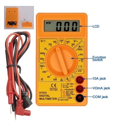 Picture of Digital Multimeter AVO Meter Measured Volt Amp ResistorMulticolor