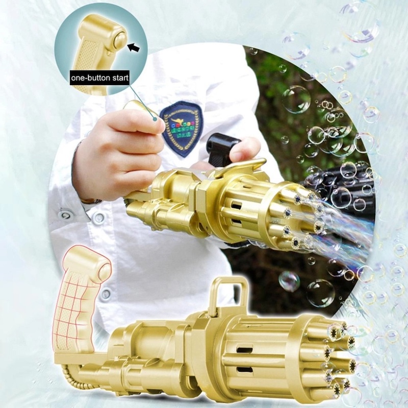 Picture of Gatling Bubble Gun Electric Machine Gatling Bubble Gun Toys Gatling Bubble For KidsMulticolor