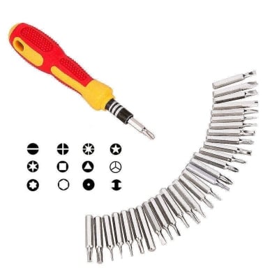 Picture of 31 In 1 ScrewDriver Bit Set With Flexible Shaft Driver Magnetic Bits For electronic, cell phone, tablet repair and modMulticolor
