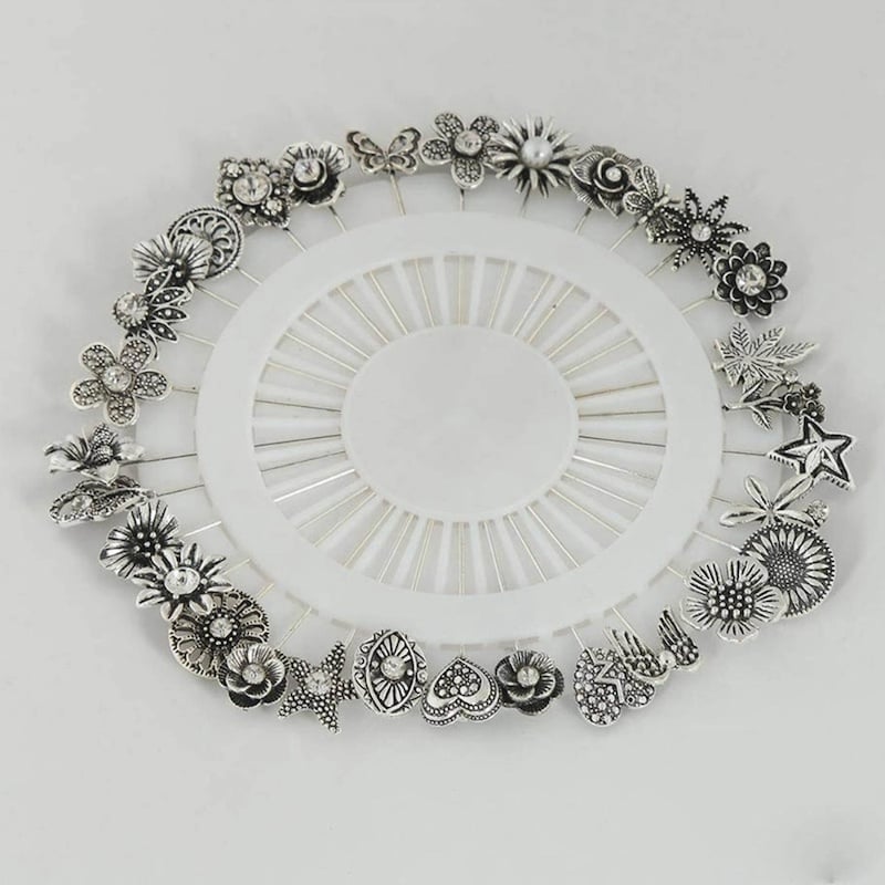 Picture of 10 Pieces Metal Hijab Pin for WomenSilver