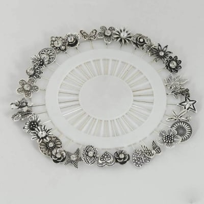 Picture of 10 Pieces Metal Hijab Pin for WomenSilver