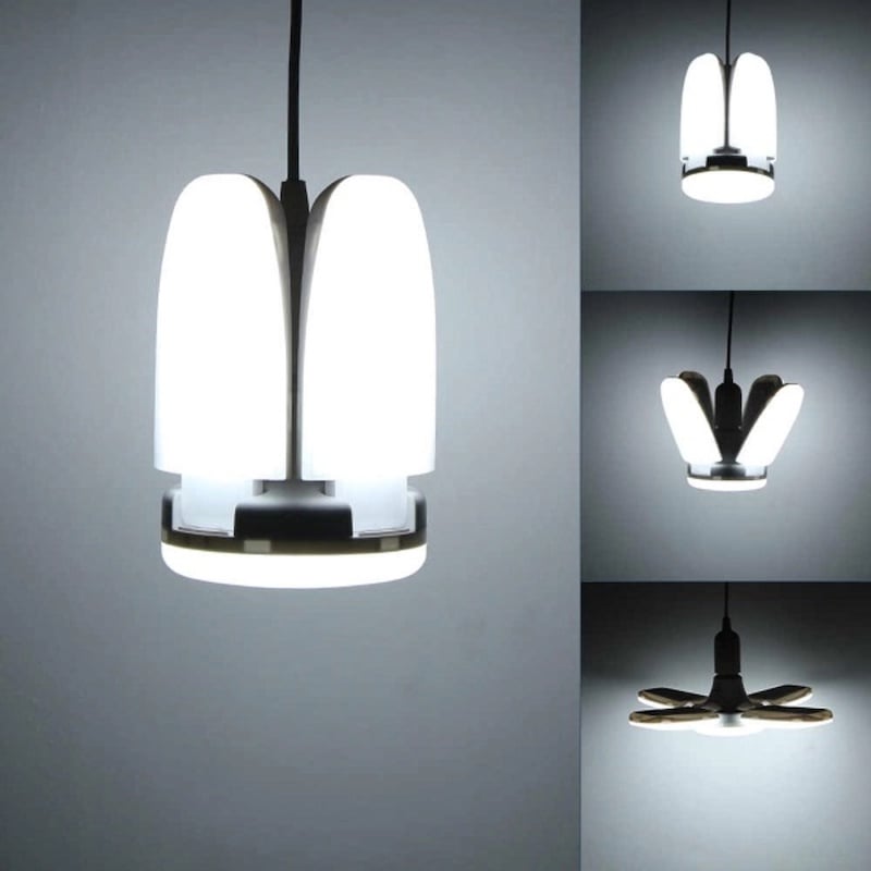 Picture of Foldable Fan Blade LED Light Bulb – Pin SystemWhite