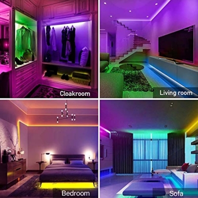 Picture of Waterproof RGB Remote Control LED Strip Light - Rgb Led Strip Light - Rgb LightMulticolor