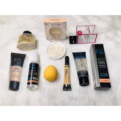 Picture of 7 IN 1 makeup combo set with full makeup - Makeup Combo Set - Makeup Brush Set - Makeup Combo SetMulticolor