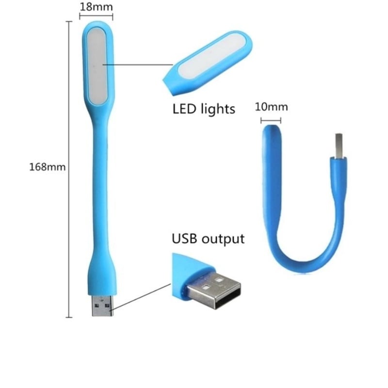 Picture of Mini USB Light Portable Flexible For Laptop Powerbank Desktop-1pcsMulticolor