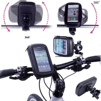 Picture of Universal Smartphone Waterproof Motorbike & Bicycle Mount Mobile Cell Phone HolderMulticolor