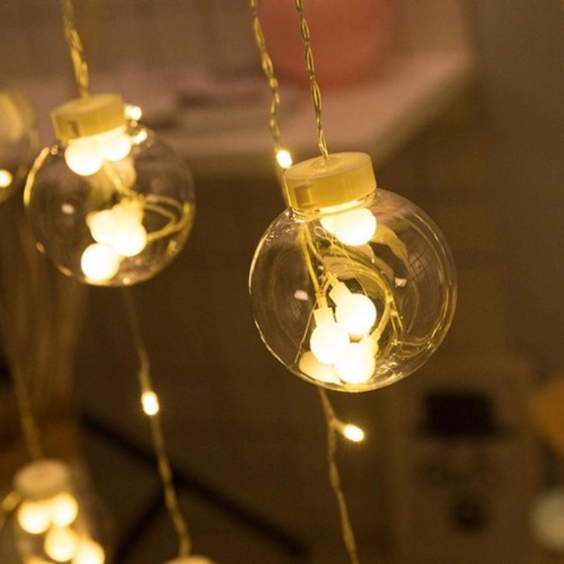 Picture of Wish Ball LED Fairy Light for Curtains- 16 feet, 12 Wish BallGold