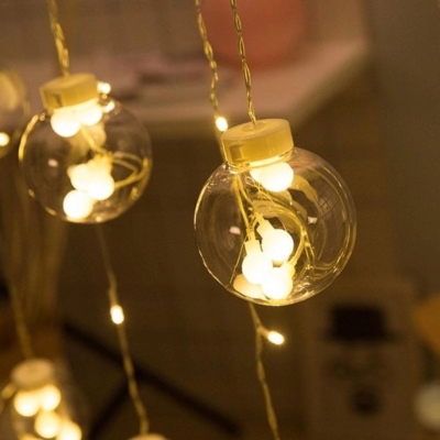 Picture of Wish Ball LED Fairy Light for Curtains- 16 feet, 12 Wish BallGold
