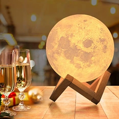 Picture of 3D Moon Lamp 16 Colors Remote & Touch - 15 cmMulticolor