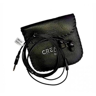 Picture of Creative High Bass Audio Earphone with Pouch EP-530 - Black - Ear PhoneBlack