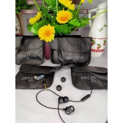 Picture of Creative High Bass Audio Earphone with Pouch EP-530 - Black - Ear PhoneBlack