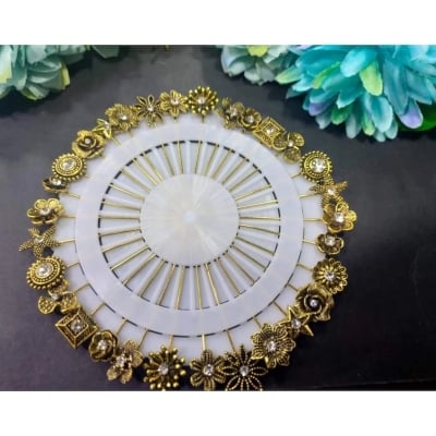 Picture of Metal Hijab Pin for Women - 10 PiecesMulticolor