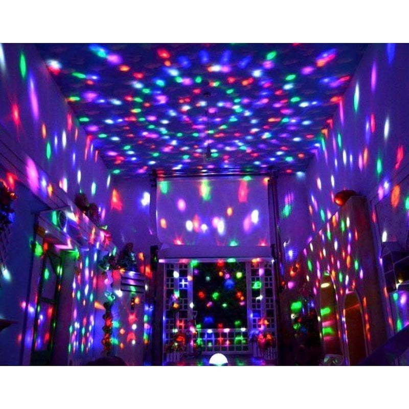 Picture of 360 Degree LED Rotating Bulb Magic Disco Light for Party/Home/Diwali DecorationMulticolor