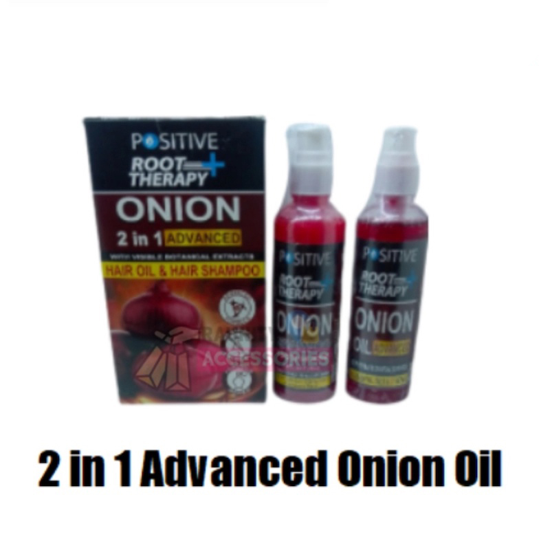 Picture of Positive Root Therapy ONION 2 in1 Advanced Hair Oil and Hair Shampoo 200ml + 200ml