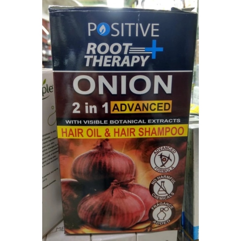 Picture of Positive Root Therapy ONION 2 in1 Advanced Hair Oil and Hair Shampoo 200ml + 200ml