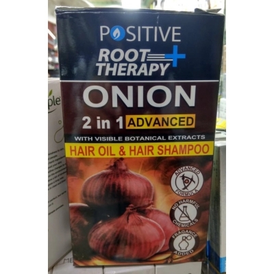 Picture of Positive Root Therapy ONION 2 in1 Advanced Hair Oil and Hair Shampoo 200ml + 200ml