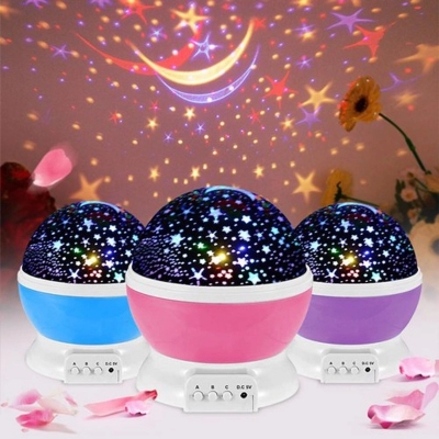 Picture of Star Master I iFlashDeal Moon Lamp 360° Rotating Starry Sky Light LED Table Lamp Sky Projector Night Lamp Light for Children Room Decor Gifts FestivalMulticolor