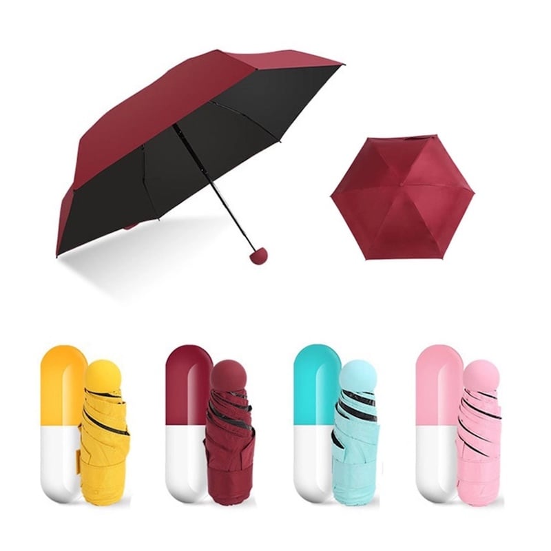 Picture of Capsule Umbrella with Folding Cute Capsule Case - 7" MiniMulticolor