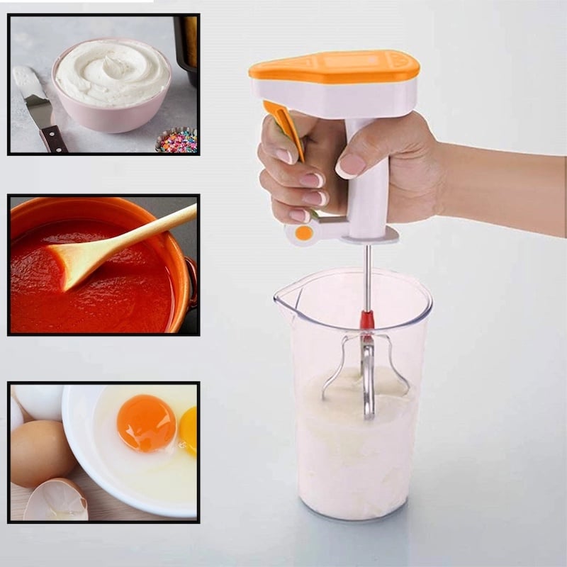 Picture of Power Free Hand Blender Stainless Steel for Egg & Cream Beater, Milkshake, Lassi, Butter Milk Mixer Maker - Kitchen AccessoriesMulticolor