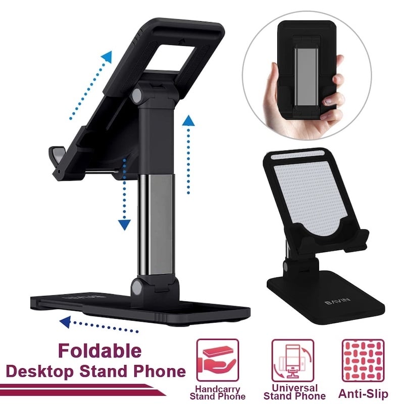 Picture of Portable Adjustable Aluminum Alloy Desktop Telescopic Holder Bracket - Phone Stand - Mobile StandMulticolor