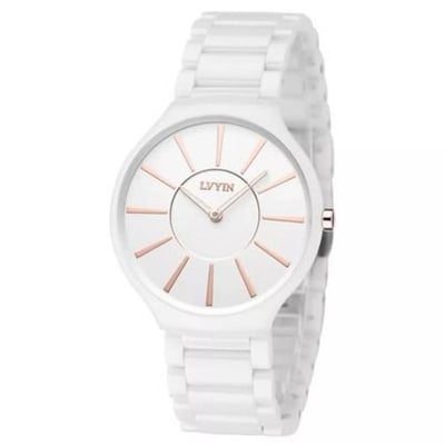 Picture of Ceramic Round Steeliness Steel Best Watch For Men's White White 
