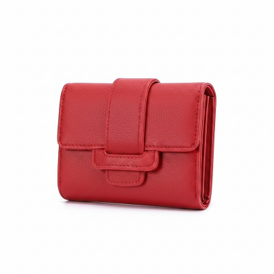 Picture of Women's PU Leather Fashion Korean purse/wallet for Girls Red 
