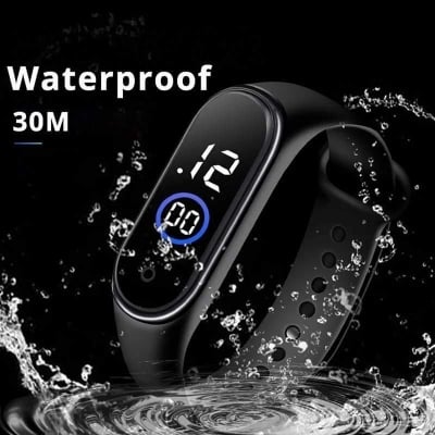 Picture of New LED Waterproof Fashion Watch For Women Black 