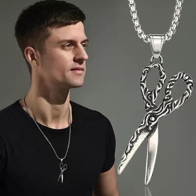 Picture of Vintage Men's Stainless Steel Chain for Men Boy Silver 