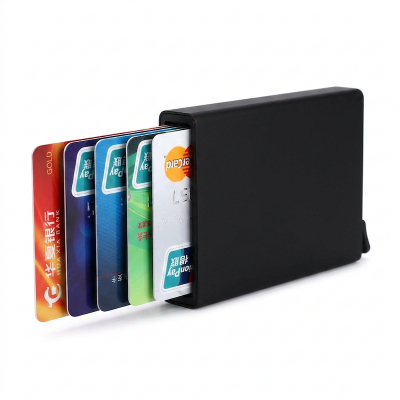 Picture of Aluminium Credit/Debit Card Holder Black 