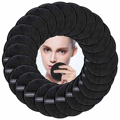 Picture of Makeup Remover Washable Reusable Cotton Pads Black 
