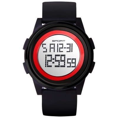 Picture of Sanda 337 Fashion Men Digital Watches Waterproof Mens watch Red 