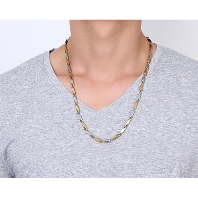 Picture of Titanium Stainless Steel Chain For Men Multicolor 