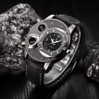 Picture of Black Analog Watch For Men Black 