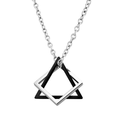 Picture of Necklace Men Waterproof Stainless Steel Chain Pendant Necklace For Men Multicolor 