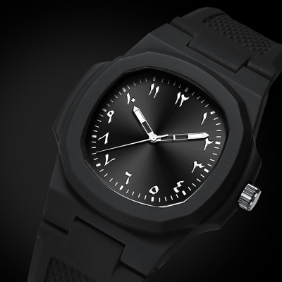 Picture of 2025 New Arabic Aura Watch Black Modern Design Black 