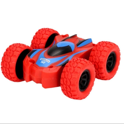 Picture of Red Mini Monster Truck Pull Back Cars Toys, Manual 360 Degree Stunt Truck Red  