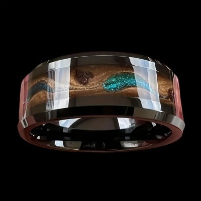 Picture of Titanium steel finger Ring for men Multicolor 