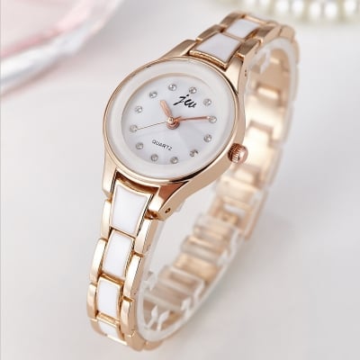 Picture of Water Diamond Bracelet Watch Women's Fashion Jewelry Wristwatch for Ladies with Diamond Accents  