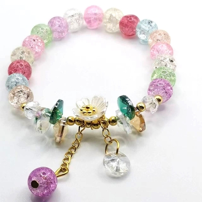 Picture of Mystic Floral Sparkle Bracelet For Women and Girls Multicolor 