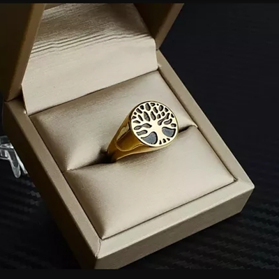Picture of Stainless Steel Ring Fashion Jewelry Finger Ring Gold 
