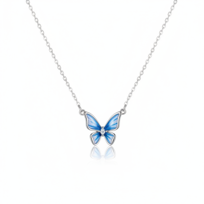 Picture of New Blue Silver  Color Flower Adjustable Chain for Women Blue 