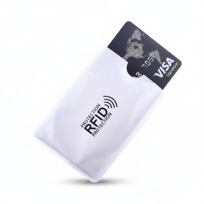 Picture of Foil Anti-Demagnetisation Cover RFID Shielding Bag NFC Credit Card Anti-Theft Brush ID Card Protector  