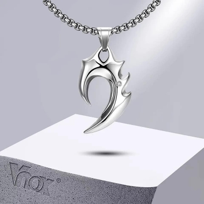 Picture of Geometry Stainless Steel Fashion Necklace For Men  