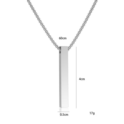 Picture of New Collection Stainless Steel Trendy Fashion Black Colour Necklace For Men  