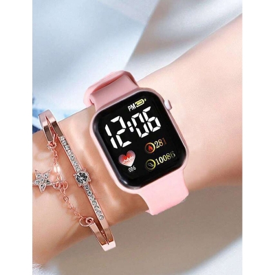 Picture of Squares Colourful Belt Watch  for Women without breslet  