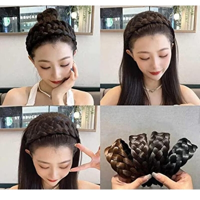 Picture of Large Long Natural Black Brown Braid Hair bands Headbands Hair For Women -মেয়েদের জন্য বিনুনি হেডব্যান্ড হেয়ারব্যান্ড  Int: One size