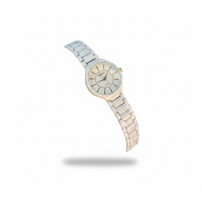 Picture of Simple & Elegant Design Rose Gold Analog Watch For Girls White 